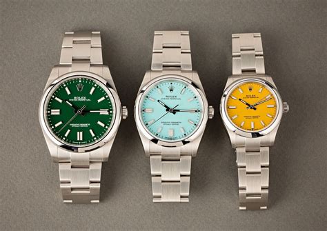 oyster perpetual rolex colors